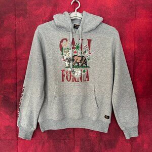 KNOCKER ACTIVEWEAR MEN'S HOODIE PULLOVER SWEATSHIRT, CALIFORNIA GRAPHIC SIZE L